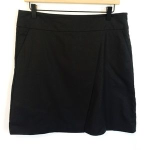 ZARA WOMAN Black A-Line Wear to Work Cotton Skirt